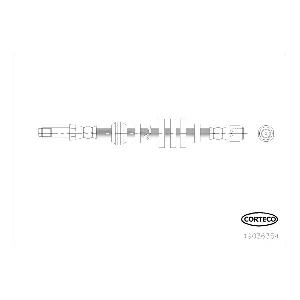 Corteco Brake Hose, 19036354 19036354 - main